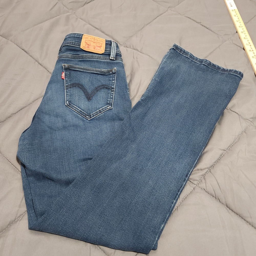 Levis 529 Curvy Bootcut Jeans Womens 6 Medium Wash Blue Stretch Denim W28 L34